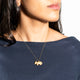 Collar Conejo Dorado