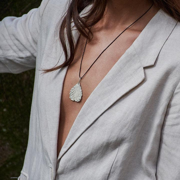 COLLAR ALITA MORAS BARRANQUERO CORDON NEGRO PLATA LEY 950