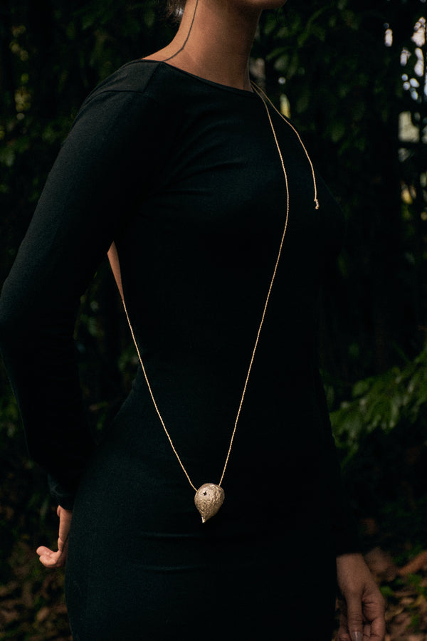 COLLAR SEMILLA CHAMBIRA PLATA LEY 950