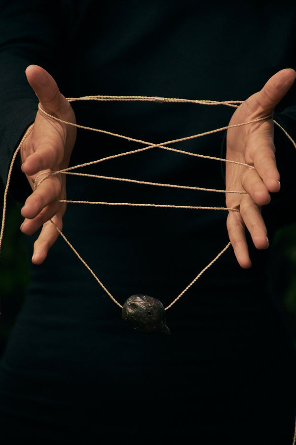 COLLAR SEMILLA CHAMBIRA PATINA