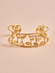 Pulsera Racimo Hojitas Dorado