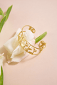 Pulsera Racimo Hojitas Dorado