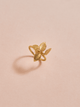 Anillo Racimo Hojitas Talla 8 Dorado