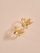 Anillo Racimo Hojitas Talla 8 Dorado