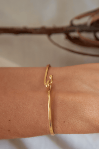 Pulsera Aro Dorada Popurri Agata Tierra