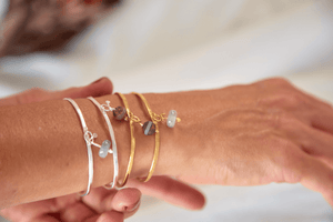 Pulsera Aro Dorada Popurri Agata Tierra