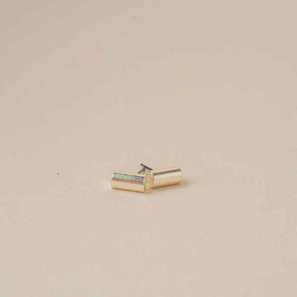 Aretes Topos Plomo Plateados