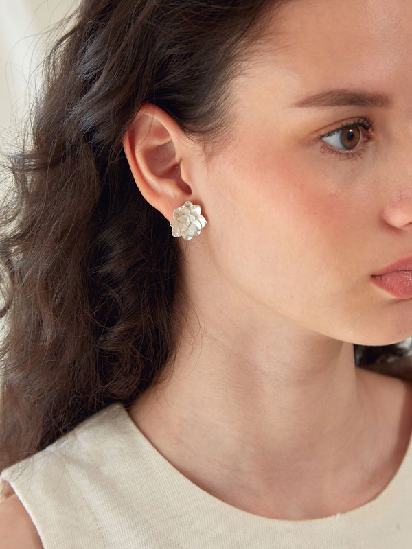 Aretes Suculenta Plata Ley 950