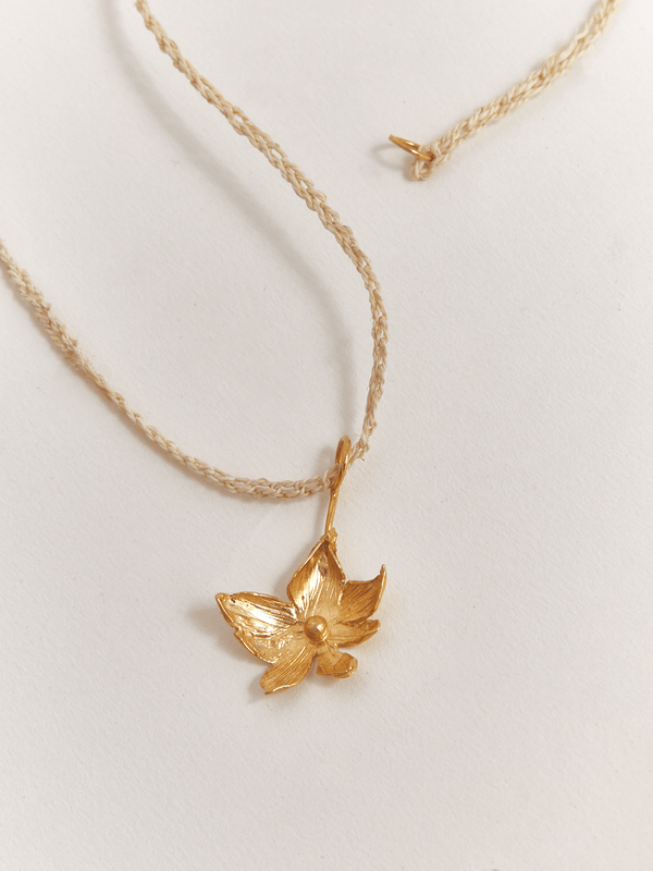 Collar Clavellino Pistilo dorado - Grande