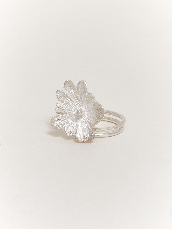 Anillo Azulillo Plata Ley - pequeño