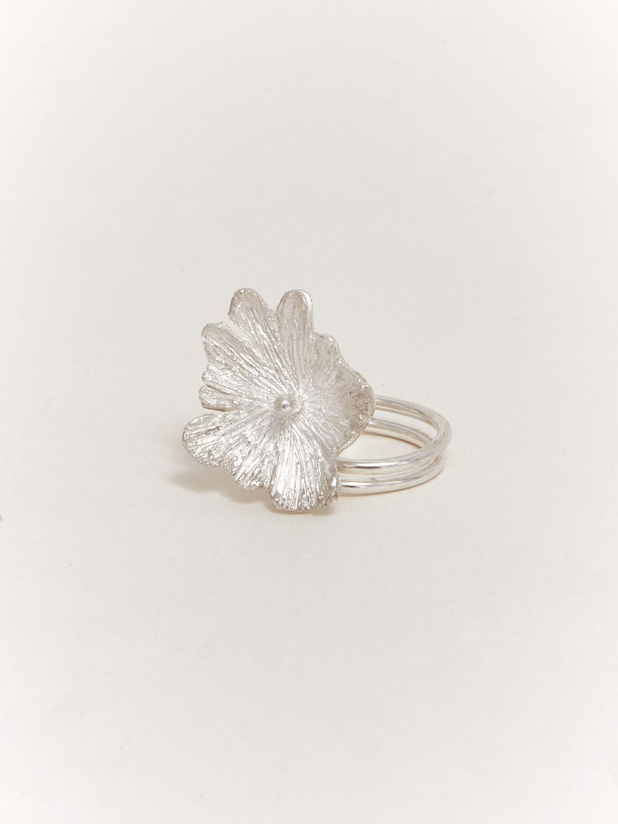 Anillo Azulillo Plata Ley - pequeño