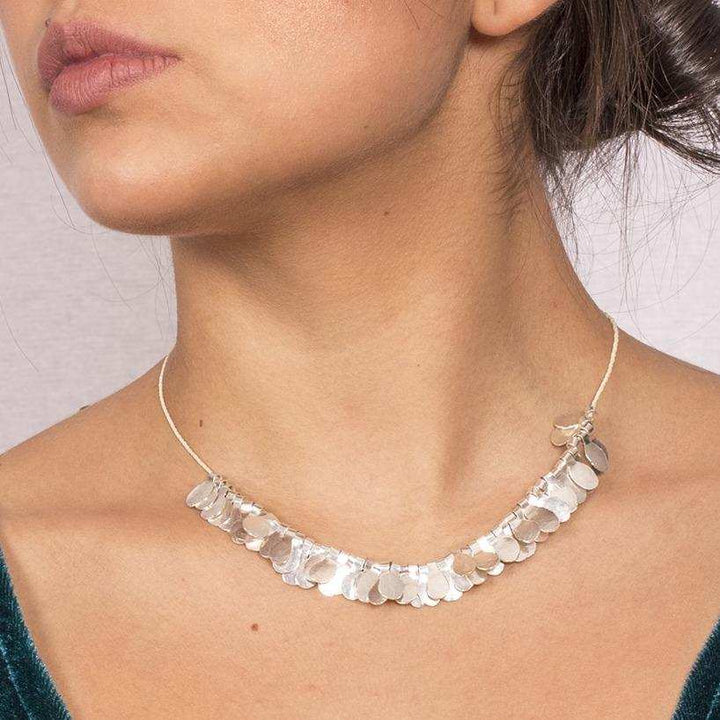 Collar Semillas Sagradas  Baño Plata Cumare - Pilú Joyería. Joyas y accesorios con diseños exclusivos