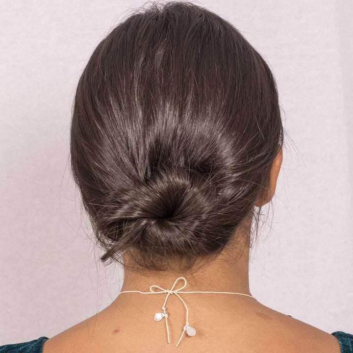 Collar Semillas Sagradas  Baño Plata Cumare - Pilú Joyería. Joyas y accesorios con diseños exclusivos