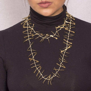 Collar Tahalí baño de oro - Pilú Joyería. Joyas y accesorios con diseños exclusivos
