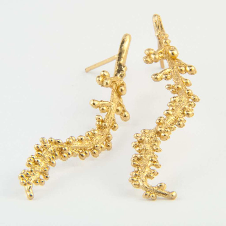 Aretes Helecho - Pilú Joyería. Joyas y accesorios con diseños exclusivos