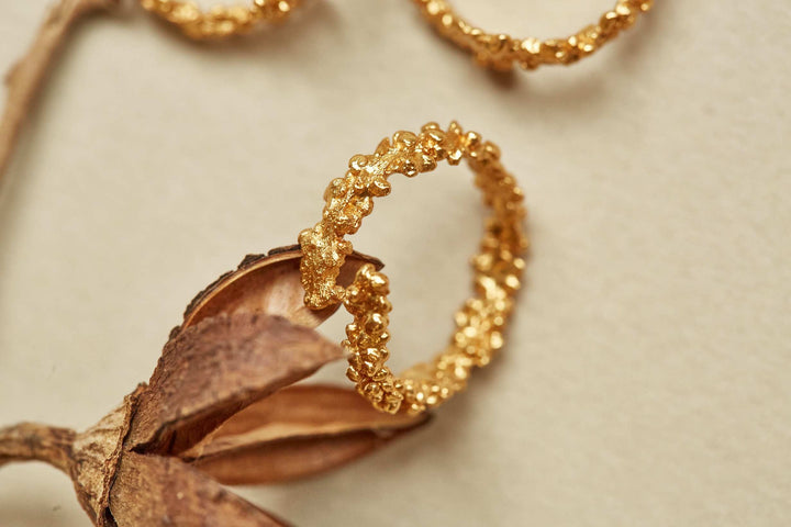 Anillo palito palma dorado - Pilú Joyería. Joyas y accesorios con diseños exclusivos