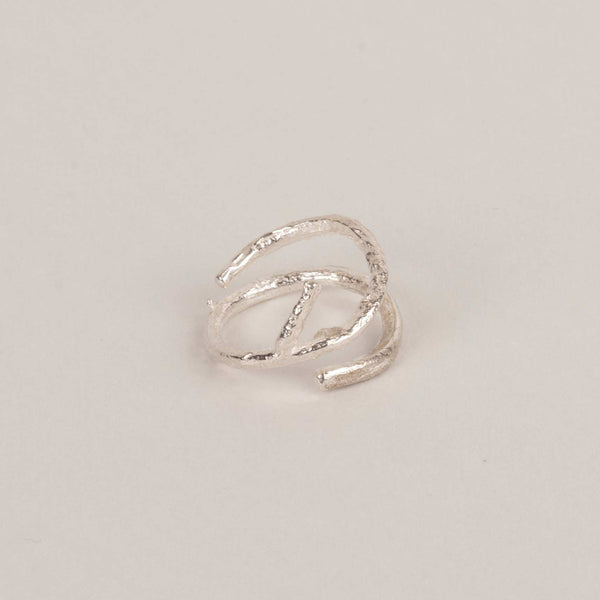 Anillo cuerno de venado plata - Pilú Joyería. Joyas y accesorios con diseños exclusivos