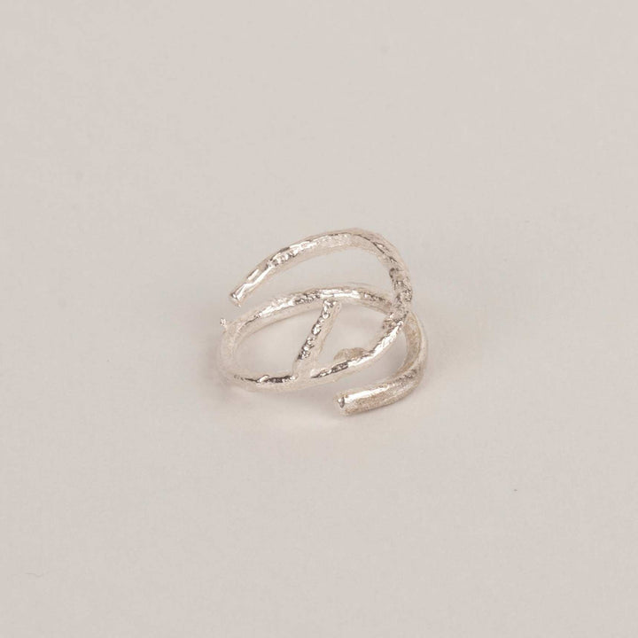 Anillo cuerno de venado plata - Pilú Joyería. Joyas y accesorios con diseños exclusivos