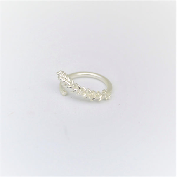 Anillo Suculenta Punticas Plata Ley 950