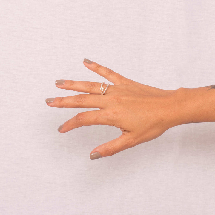 Anillo cuerno de venado plata - Pilú Joyería. Joyas y accesorios con diseños exclusivos