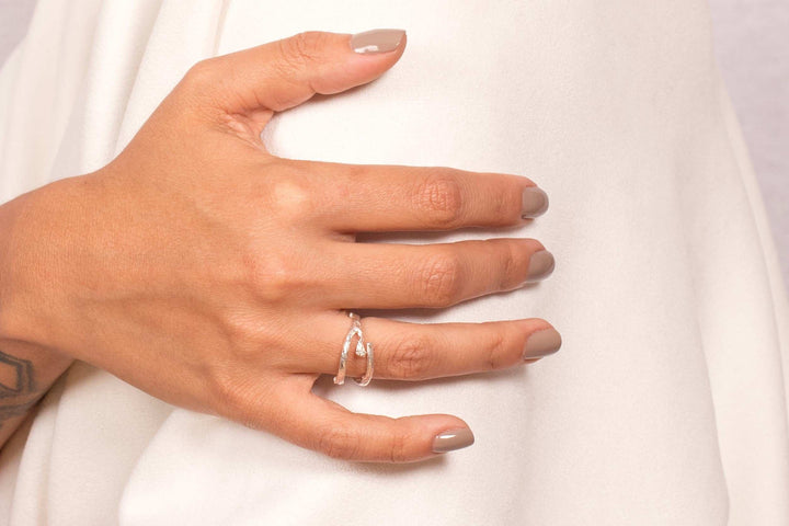 Anillo cuerno de venado plata - Pilú Joyería. Joyas y accesorios con diseños exclusivos