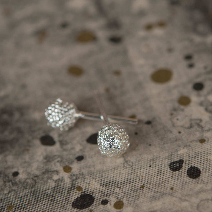 Aretes Acacias Mini Baño De Plata - Pilú Joyería. Joyas y accesorios con diseños exclusivos
