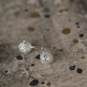 Aretes Acacias Mini Baño De Plata - Pilú Joyería. Joyas y accesorios con diseños exclusivos