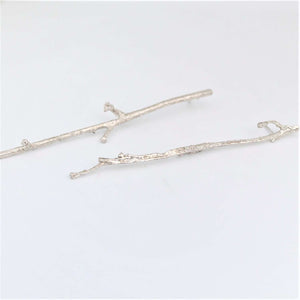 aretes palito pino plata - Pilú Joyería. Joyas y accesorios con diseños exclusivos