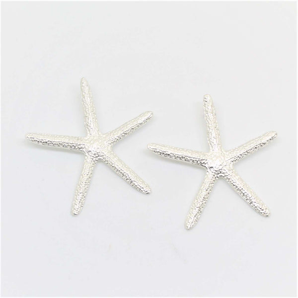 Aretes Estrella de Mar baño de Plata - Pilú Joyería. Joyas y accesorios con diseños exclusivos