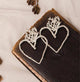 Aretes Corazón Rama Pino Baño Plata - Pilú Joyería. Joyas y accesorios con diseños exclusivos