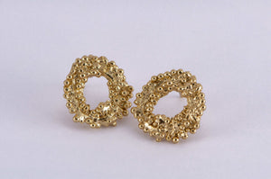 Aretes Circulo Helecho - Pilú Joyería. Joyas y accesorios con diseños exclusivos