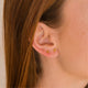 Aretes mini suculentica baño oro - Pilú Joyería. Joyas y accesorios con diseños exclusivos