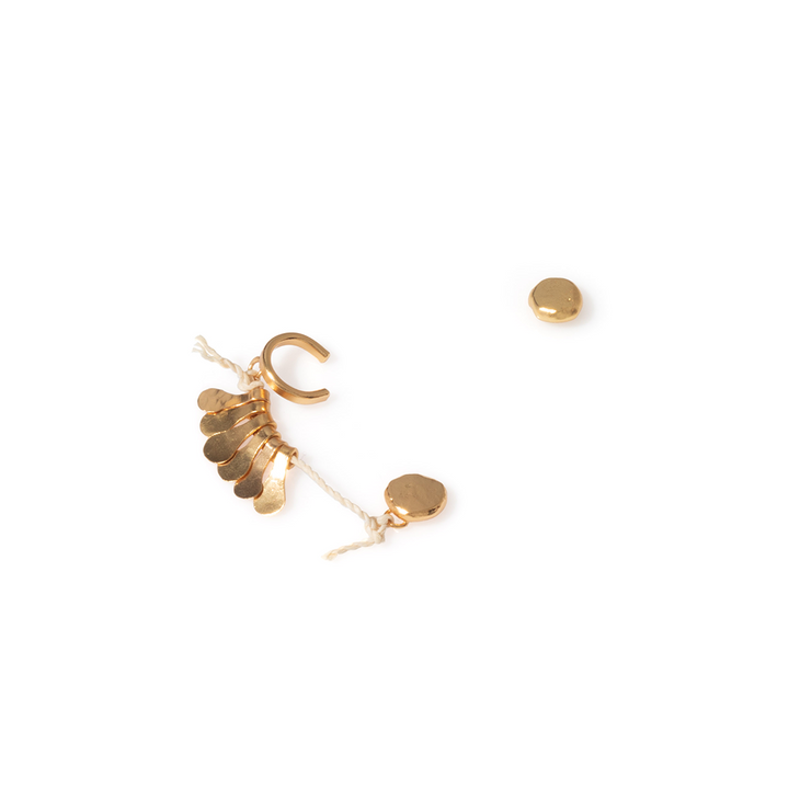 Set de Arete Earcuff Semillas Sagradas y Topo - Pilú Joyería. Joyas y accesorios con diseños exclusivos