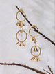 Aretes triple aro Chiribiquete dorado