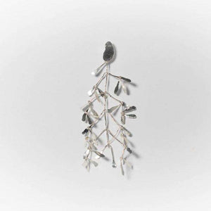 Aretes maxi hojas Chiribiquete baño plata - Pilú Joyería. Joyas y accesorios con diseños exclusivos