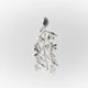 Aretes maxi hojas Chiribiquete baño plata - Pilú Joyería. Joyas y accesorios con diseños exclusivos