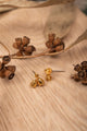Aretes Jardin Duo Campanitas Dorados