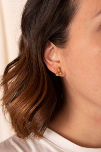 Aretes Jardin Duo Campanitas Dorados