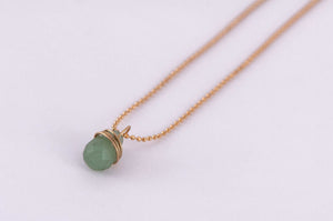 Collar Gota Jade Pequeño - Pilú Joyería. Joyas y accesorios con diseños exclusivos