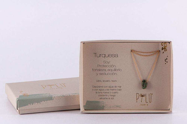 Collar Turquesa Gota - Pilú Joyería. Joyas y accesorios con diseños exclusivos