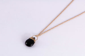 Collar Ónix Gota Plana - Pilú Joyería. Joyas y accesorios con diseños exclusivos