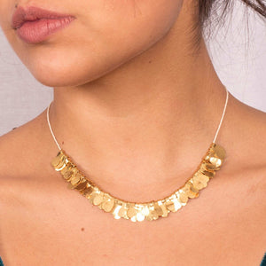 Collar Semillas Sagradas baño de oro Cumare - Pilú Joyería. Joyas y accesorios con diseños exclusivos
