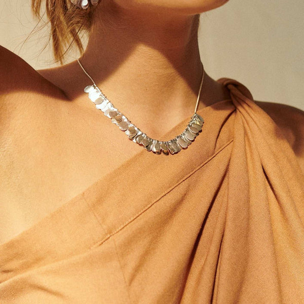 Collar Semillas Sagradas  Baño Plata Cumare - Pilú Joyería. Joyas y accesorios con diseños exclusivos