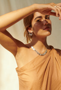 Collar Semillas Sagradas baño de plata Cumare