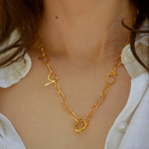 Collar chocker atarraya dorado