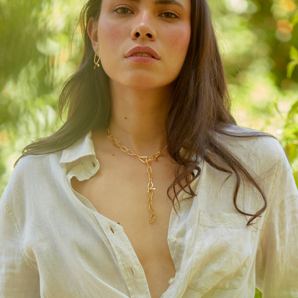 Collar chocker atarraya dorado