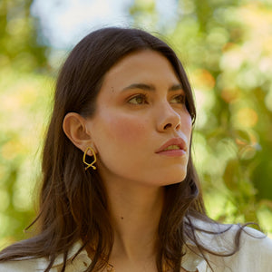 Aretes topos maxi Pez Dorados