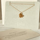 Collar Racimo Campanita Eucalipto Baño de Oro