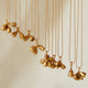 Collar Racimo Campanita Eucalipto Baño de Oro