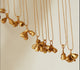 Collar Racimo Campanita Eucalipto Baño de Oro